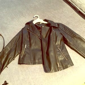 Barely used fake leather jacket